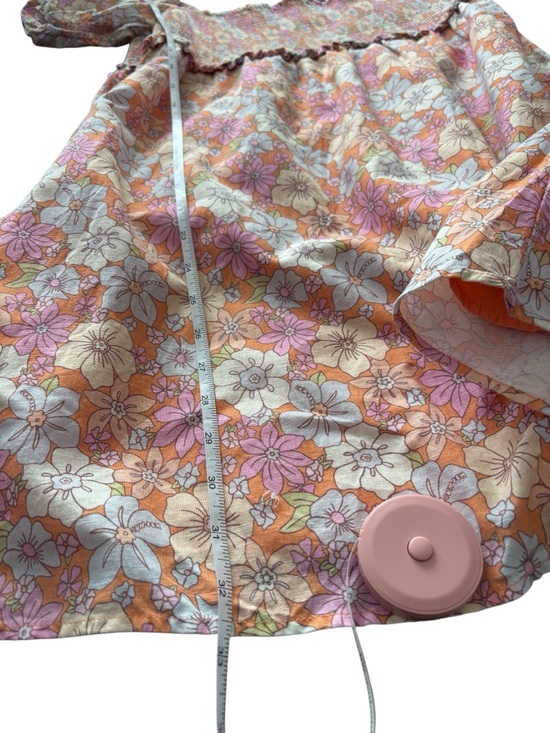 Aritzia Sunday Best Linen Blend Hadley Floral Puff Sleeve Babydoll Mini Dress XL - Picture 9 of 12